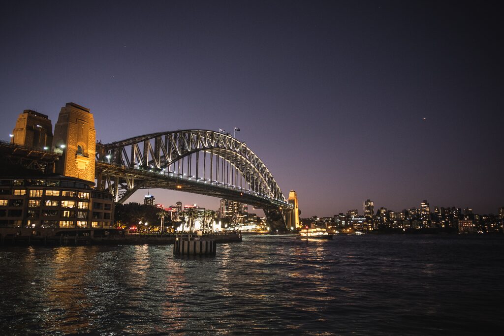 Harbour Bridge at night, Sydney